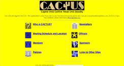 Desktop Screenshot of cactus.org